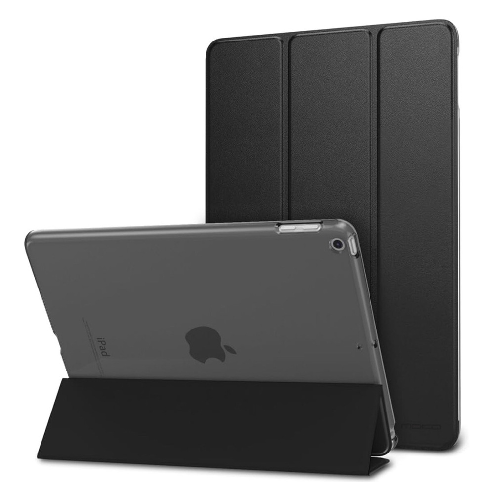 iPad 5th Generation Case by MOKO; black and translucent iPad Case